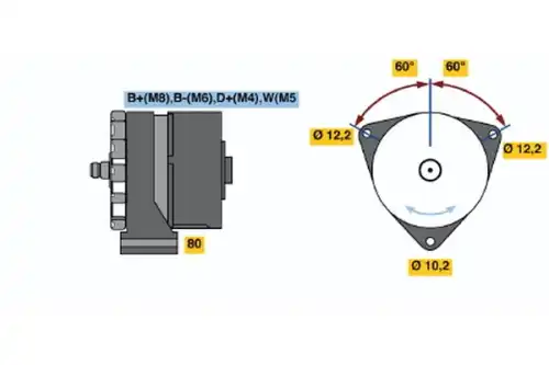 Генератор BOSCH 0 120 469 019