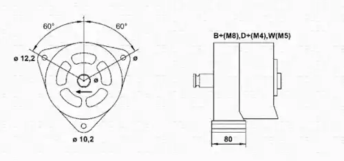 Генератор MAGNETI MARELLI 943346121010