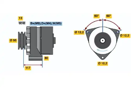 Генератор BOSCH 0 120 468 113