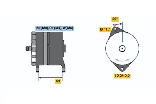 Генератор BOSCH 0 120 469 048