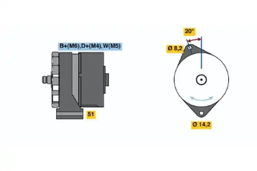 Генератор BOSCH 0 120 469 014