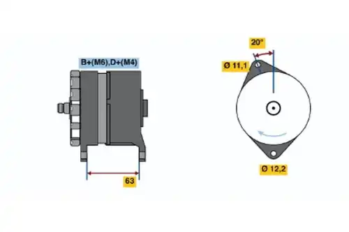 Генератор BOSCH 0 120 469 634