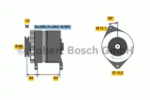 Генератор BOSCH 0 120 469 978