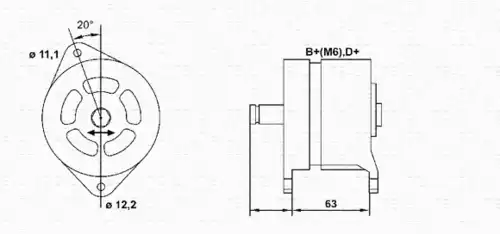 Генератор MAGNETI MARELLI 943357772010