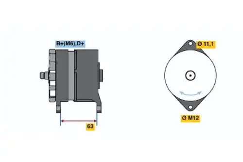 Генератор BOSCH 0 120 489 336