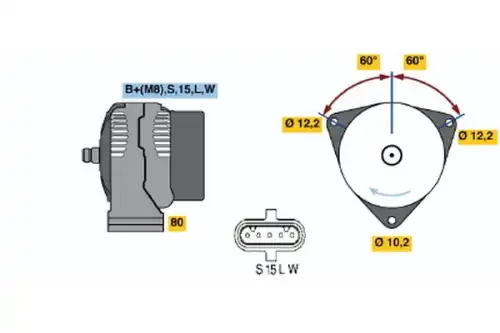 Генератор BOSCH 0 123 325 500