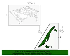 COVER, RR SEAT SIDE, 6255148110A0 TOYOTA / LEXUS