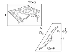 COVER, RR SEAT SIDE, 6255148110A0 TOYOTA / LEXUS