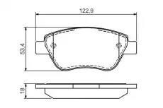 Тормозные колодки дисковые BOSCH 0 986 494 132