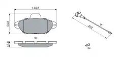 Тормозные колодки дисковые BOSCH 0 986 494 115