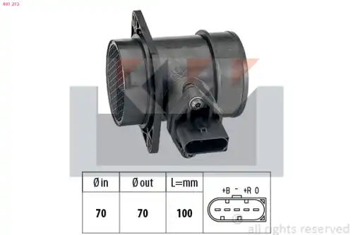 измеритель массы воздуха VW 491 212 KW