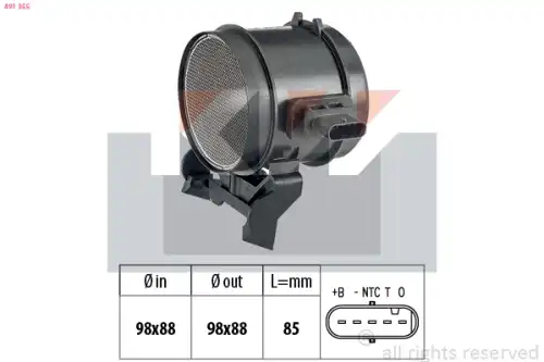 измеритель массы воздуха MB 491 355 KW