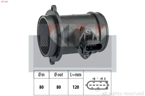 измеритель массы воздуха MB 491 443 KW