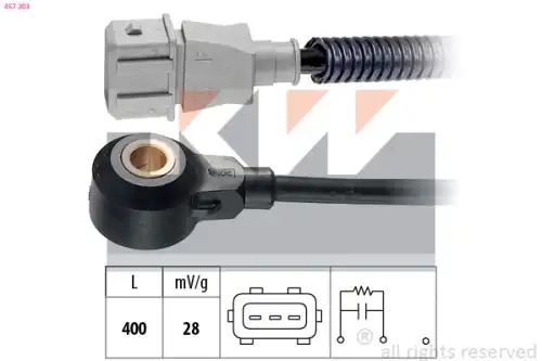 датчик детонации Hyun 457 203 KW