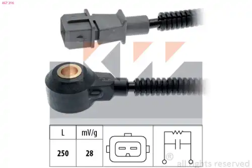 датчик детонации Hyun 457 216 KW