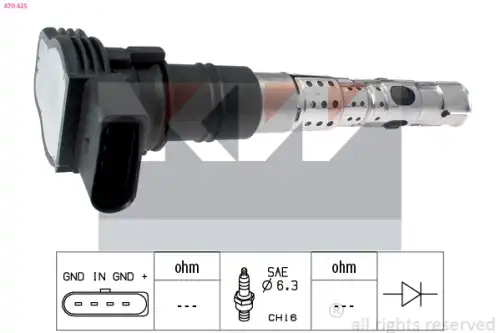 Катушка зажигания KW 470 425