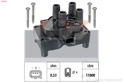 Катушка зажигания KW 470 481