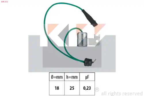 конденсатор Opel 606 212 KW