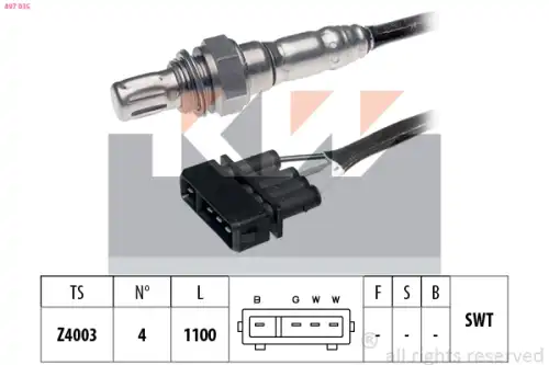 лямбда-зонд VW 497 035 KW
