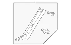 GARNISH ASSY, FR 6222076020B0 TOYOTA / LEXUS