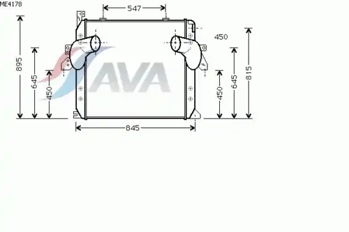 Интеркулер AVA ME4178
