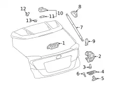 LOCK ASSY, BACK DOOR 6935010140 TOYOTA / LEXUS
