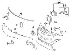 Решетка радиатора TOYOTA / LEXUS 5310147160
