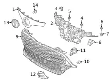 Решетка радиатора TOYOTA / LEXUS 5311412230