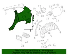 MEMBER SUB-ASSY, SID 61017-0E020 TOYOTA / LEXUS