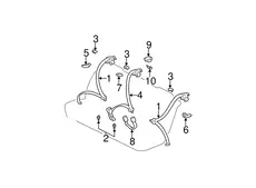 GUIDE ASSY, RR SEAT 7334033010A0 TOYOTA / LEXUS