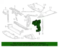 GUIDE, RADIATOR AIR, 1659577020 TOYOTA / LEXUS