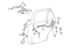 HANDLE ASSY, DOOR, O 6921035220B0 TOYOTA / LEXUS