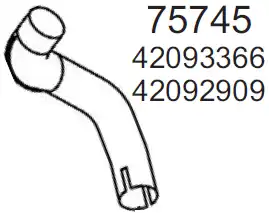 труба глушителя IVEC 75745 HOBI