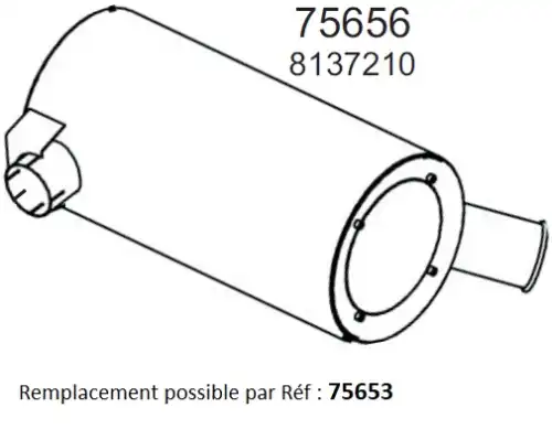 Резонатор Iveco EURO TECH 180 75656 HOBI