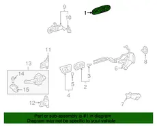 Ручка двери TOYOTA / LEXUS 6922060071A3