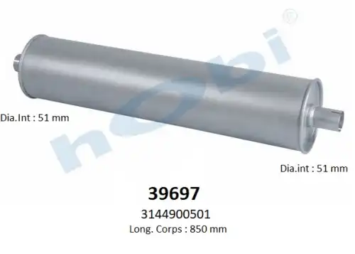 резонатор глушителя MB 39697 HOBI