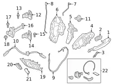 HANDLE ASSY, FR DOOR 69220WAA39 TOYOTA / LEXUS