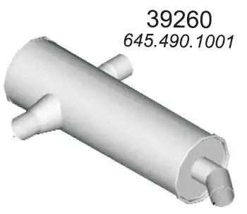 Глушитель MB1844 121006 39260 HOBI