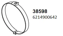 Хомут глушителя HOBI 38598
