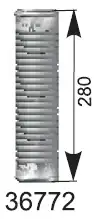 Гофра глушителя HOBI 36772 L= d=