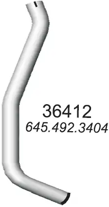 труба выпускная MB 36412 HOBI