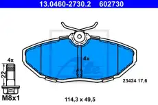 Тормозные колодки дисковые ATE 13.0460-2730.2