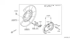 Тормозные колодки барабанные NISSAN D4060CA01A