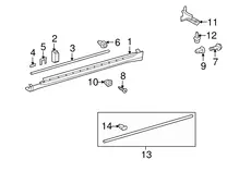 MOULDING, BODY 7585153010C0 TOYOTA / LEXUS