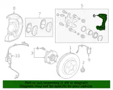 MOUNTING, DISC BRAKE 4772112B10 TOYOTA / LEXUS
