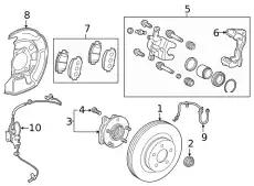 MOUNTING, DISC BRAKE 4772112B10 TOYOTA / LEXUS
