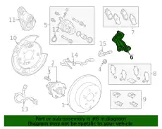 MOUNTING, RR DISC BR 478210E110 TOYOTA / LEXUS