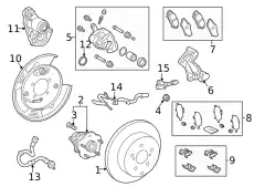 MOUNTING, RR DISC BR 478210E110 TOYOTA / LEXUS