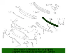 REINFORCEMENT, FR 5213212160 TOYOTA / LEXUS