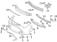 REINFORCEMENT, FR 5213212160 TOYOTA / LEXUS